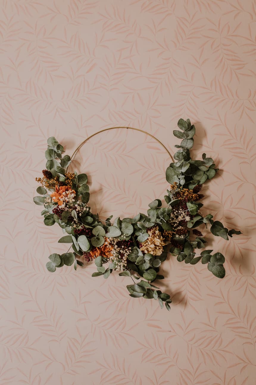 Taller 26 de noviembre Corona de Navidad preservada 4