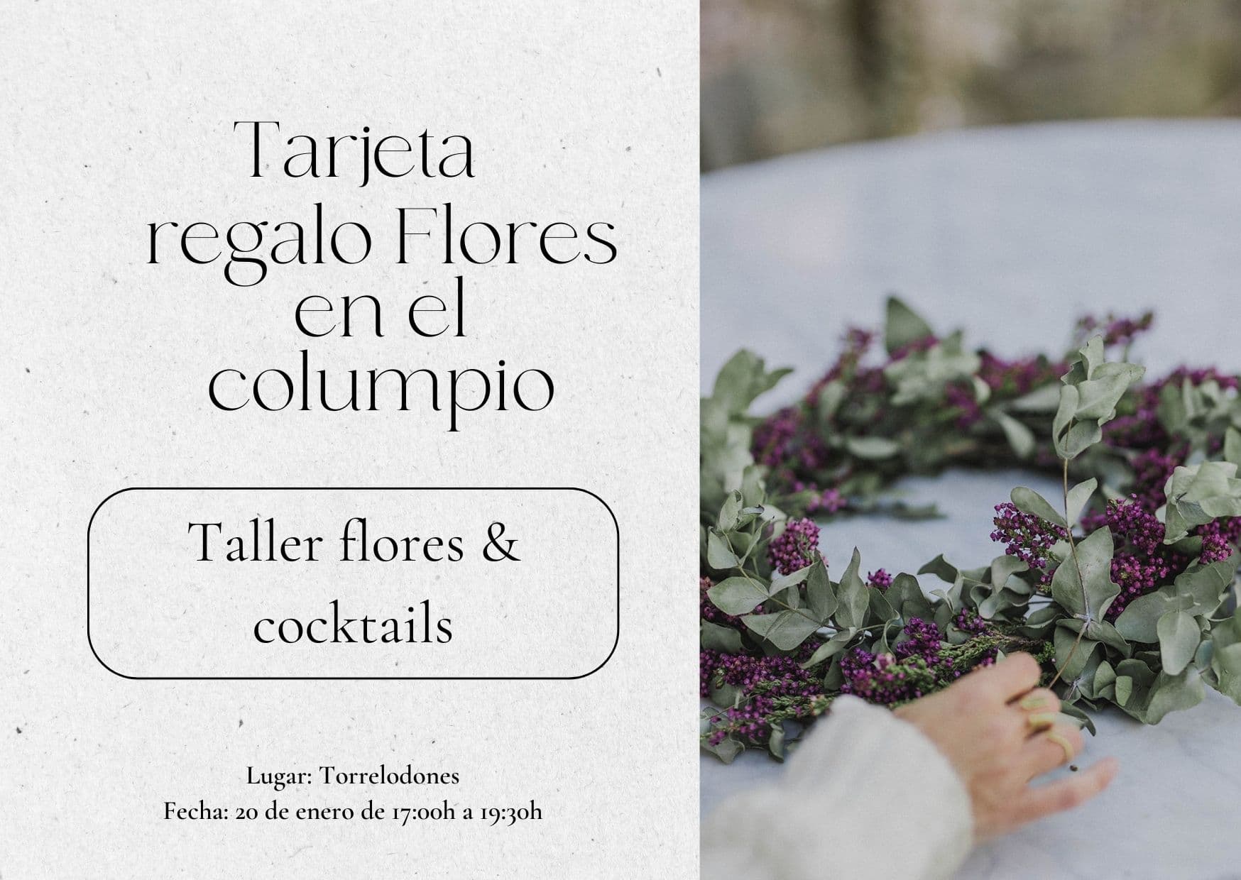 Taller 20 de enero: corona de flores & Cocktails 4