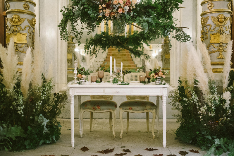 Decoración floral Love and Winter