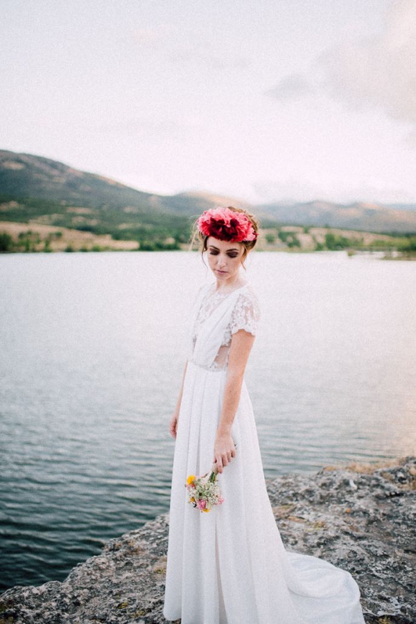 Ramo de novia pequeño y colorido