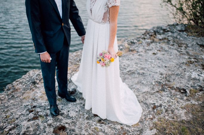 Ramo de novia pequeño y colorido