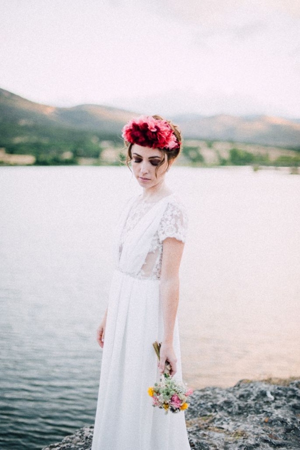 Ramo de novia pequeño y colorido