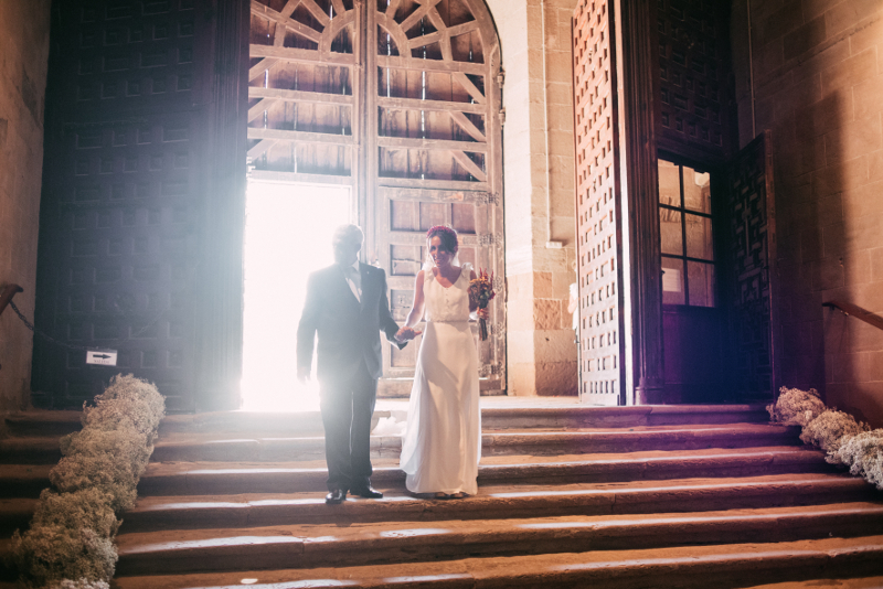 Decoración con flores de la Catedral de Calahorra
