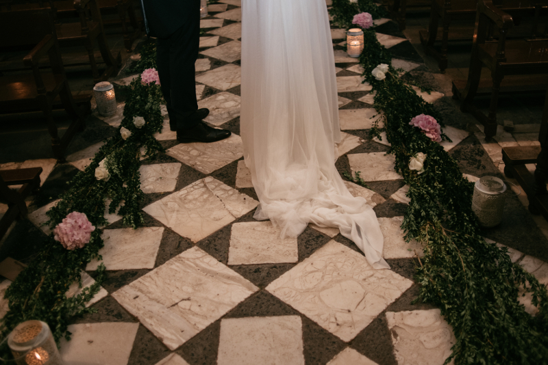 Decoración con flores de la Catedral de Calahorra