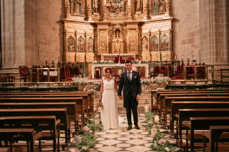 Decoración con flores de la Catedral de Calahorra