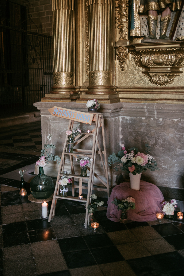 Decoración con flores de la Catedral de Calahorra