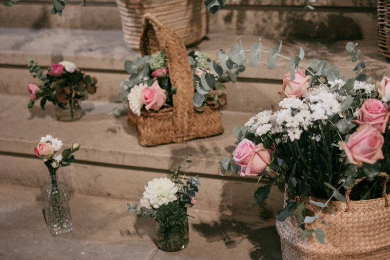 Decoración con flores de la Catedral de Calahorra