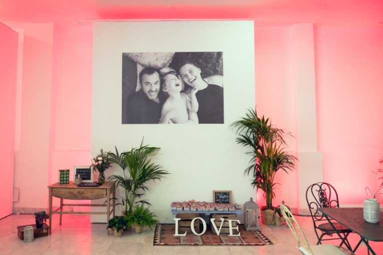 Decoración de una boda en un antiguo palacio