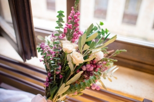 Ramo de novia con flores "como recien cogidas del campo"