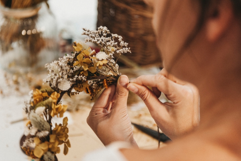 Aprender a hacer coronas de flores