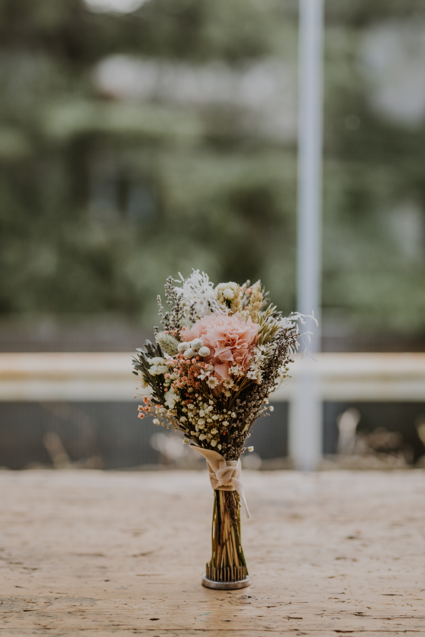 Réplica del ramo de novia de flores preservadas totalmente personalizada