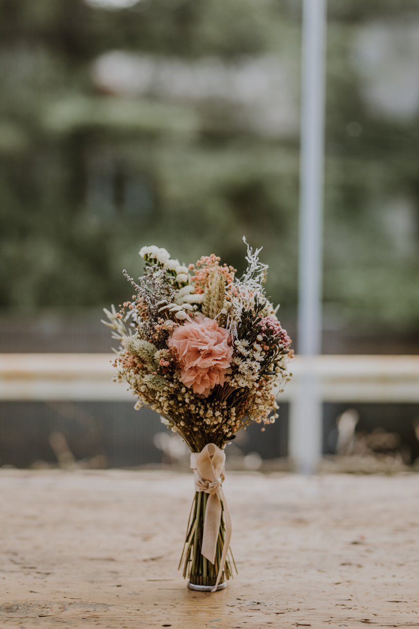 Réplica del ramo de novia de flores preservadas totalmente personalizada