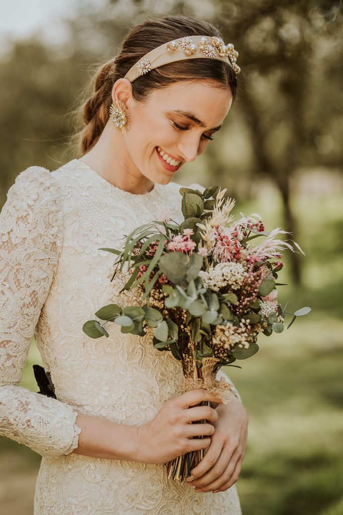 Ramo campestre preservado novias