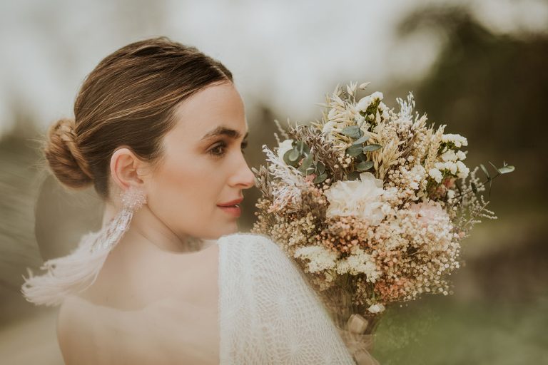 Ramo delicado preservado para novias