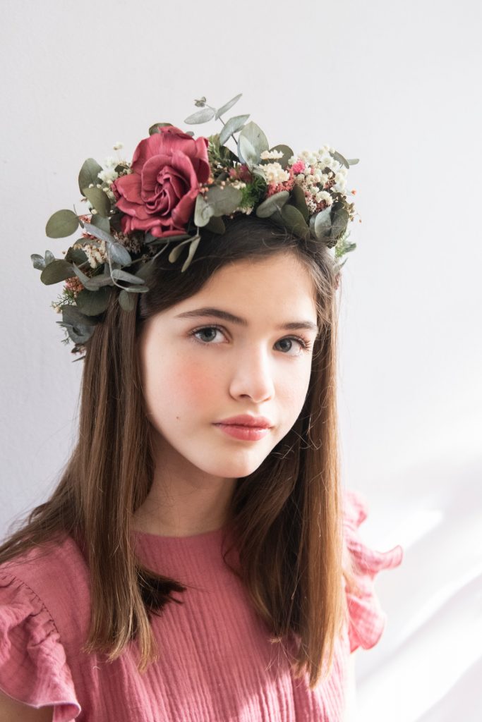 corona para el pelo con flores naturales , Coronitas Para Decorar Ramos De  Flores