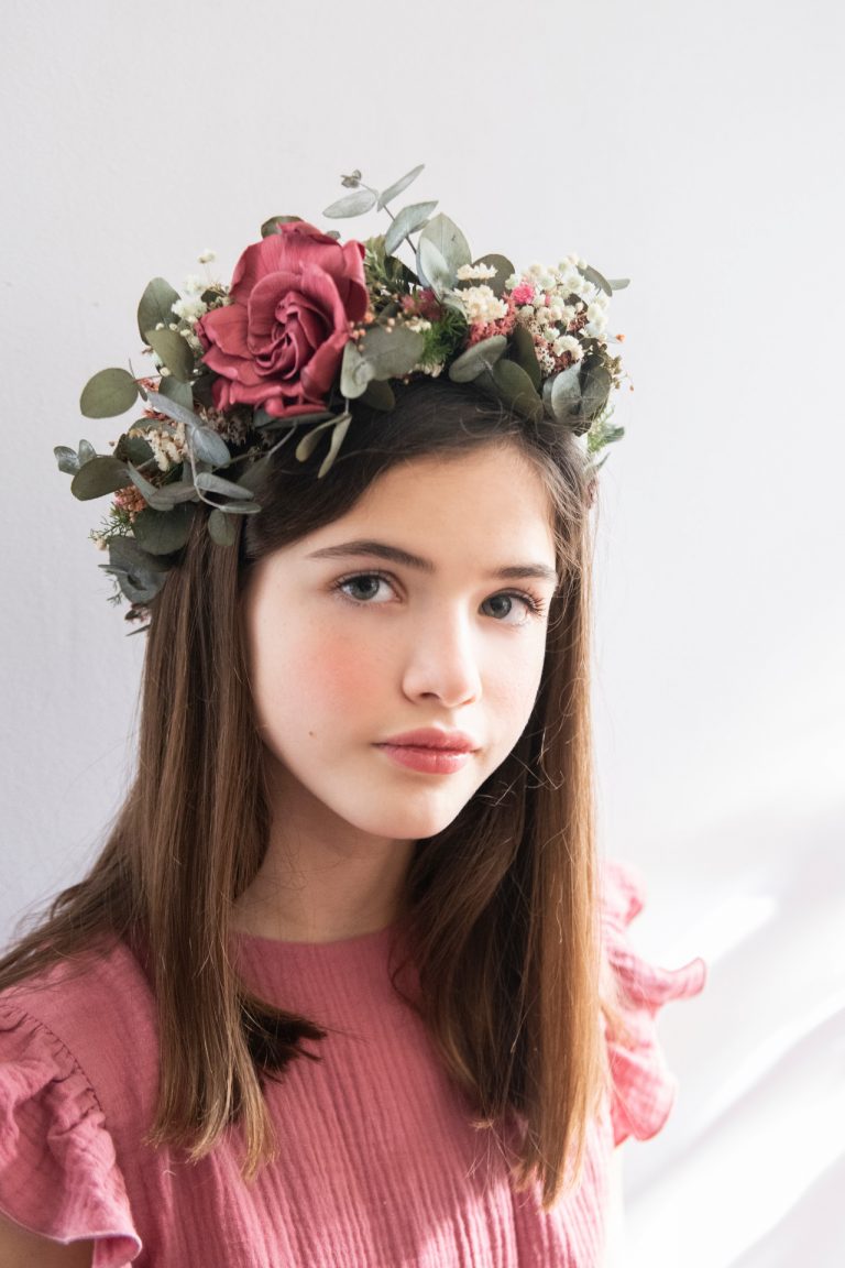 Corona flores preservadas