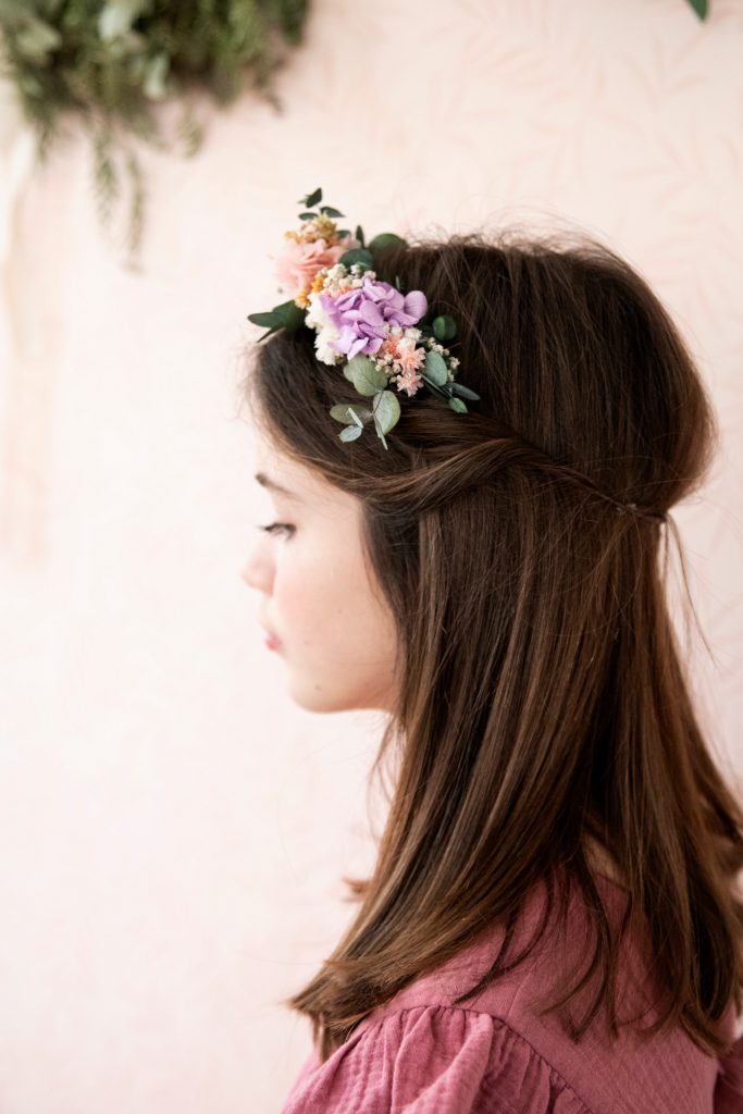 corona para el pelo con flores naturales , Coronitas Para Decorar Ramos De  Flores