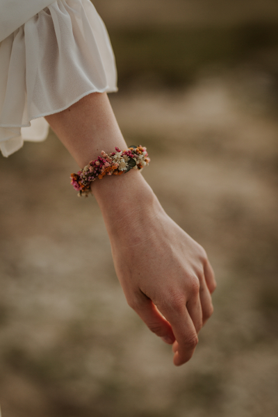 Pulseras de flores