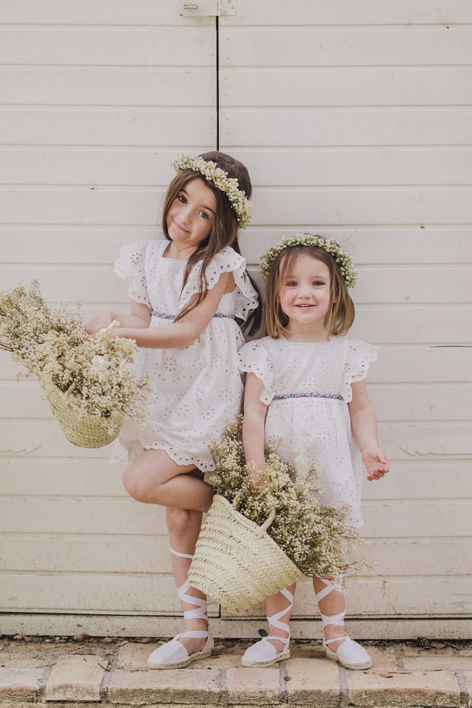 Coronas y diademas de flores preservadas para niñas - Flores en el Columpio