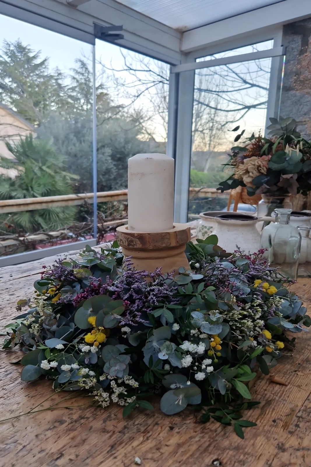 VALE REGALO: Taller presencial Corona de flores naturales