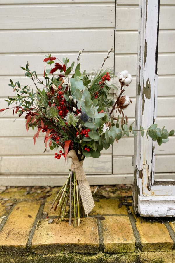 Ramo navideño de flores naturales