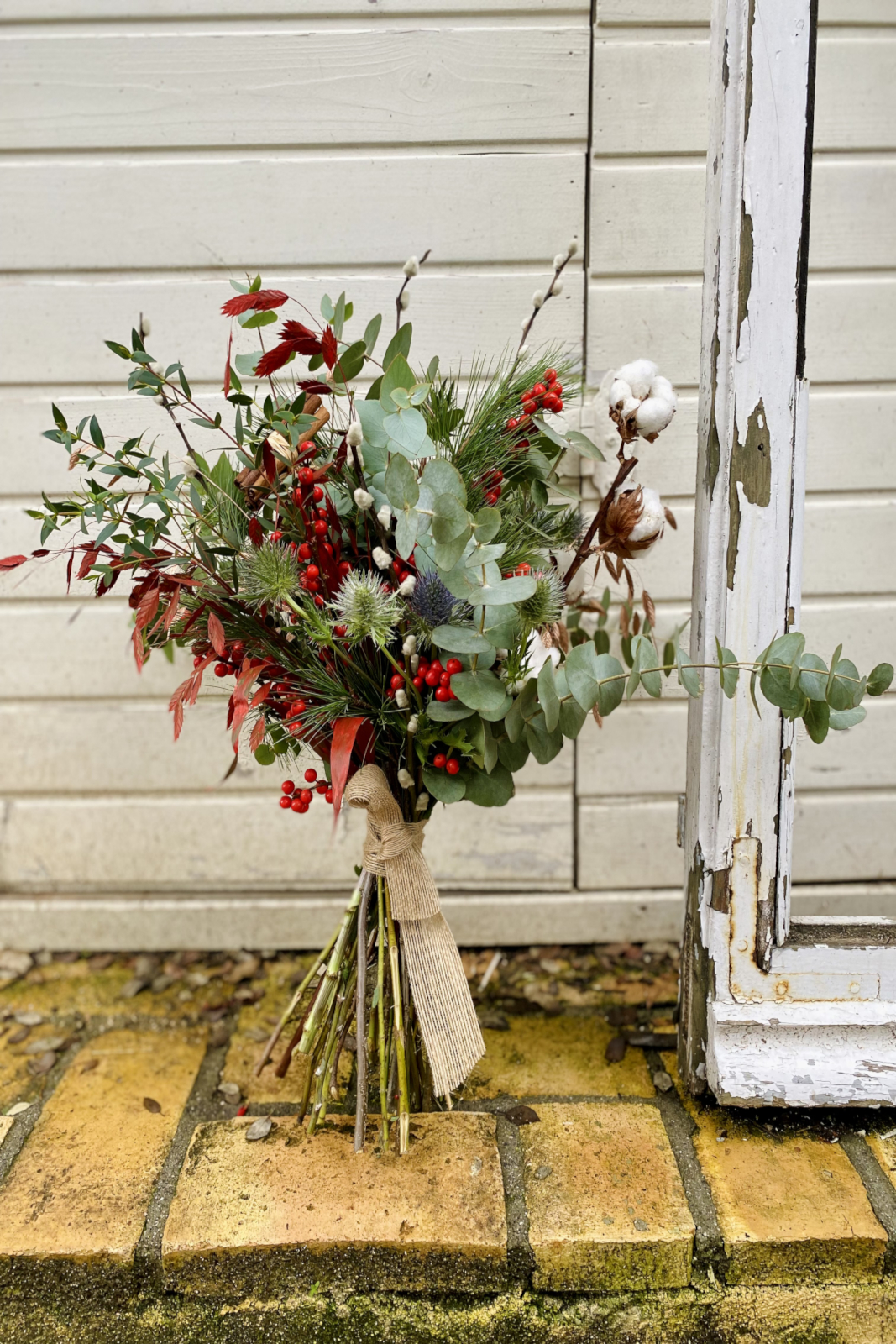 Ramo navideño de flores naturales