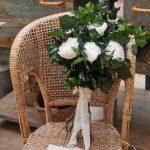 Ramo de novia preservado con peonias blancas