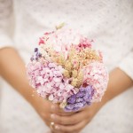 Ramo de novia de flores preservadas