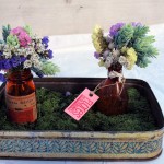 FLores en botellas antiguas