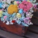 Flores en un celemín