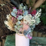 Centro de flores secas