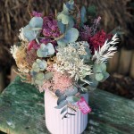 Centro de flores secas