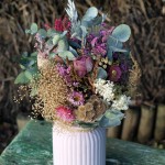 Centro de flores secas