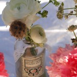 flores en una botella