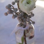 flores en una botella