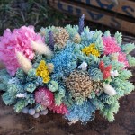 Centro de flores secas