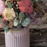 Centro de flores secas