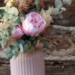 Centro de flores secas