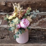 Centro de flores secas