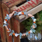 Corona de flores silvestres