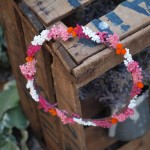 Corona de flores silvestres