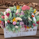 Centro de flores secas