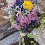 Ramo de novia de flores secas