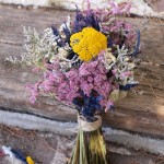 Ramo de novia de flores secas