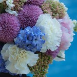 Azul com el mar azul