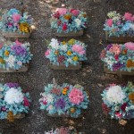 Centros de mesa para bodas con flores artificiales y secas