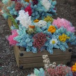 Centros de mesa para bodas con flores artificiales y secas