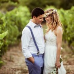 Corona de colores suaves con un toque silvestre