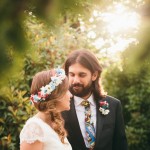 Corona de margaritas para el pelo