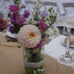 Flores para mesas de boda